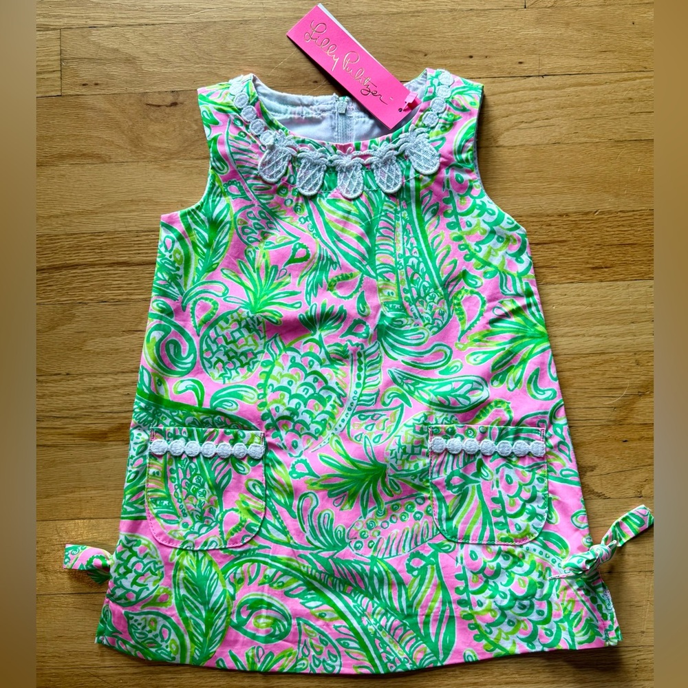 NWT Lilly Pullitzer Mandevilla Baby Fins and Flippers Shift Dress